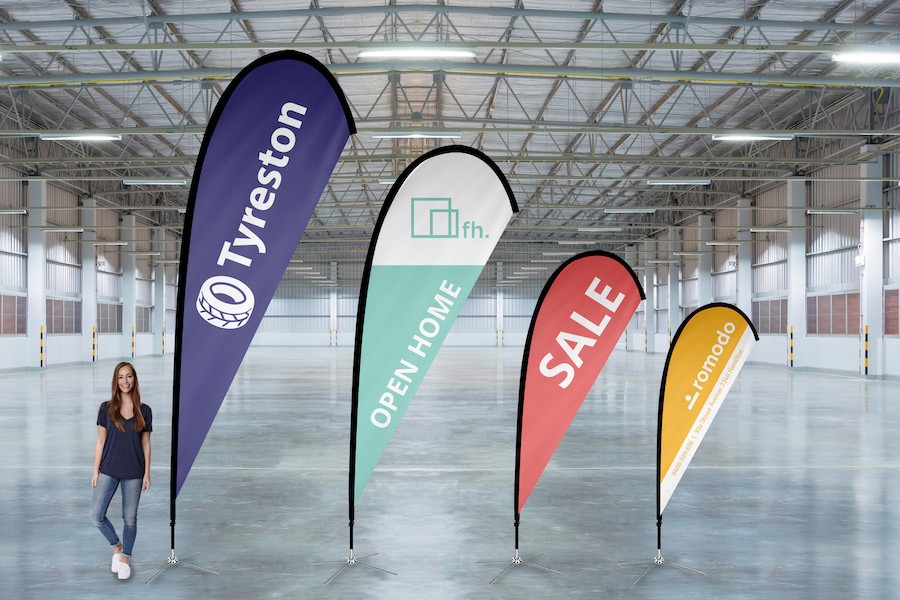 teardrop banner printing