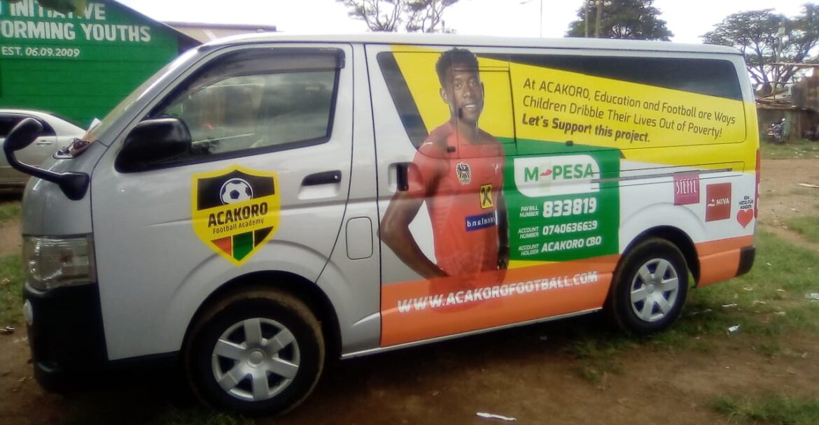 car branding at Waves branding in Nairobi CBD