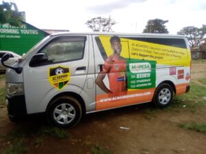 car branding at Waves branding in Nairobi CBD