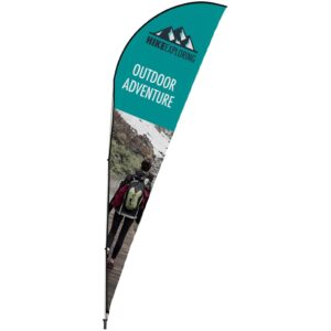 Teardrop banner printing